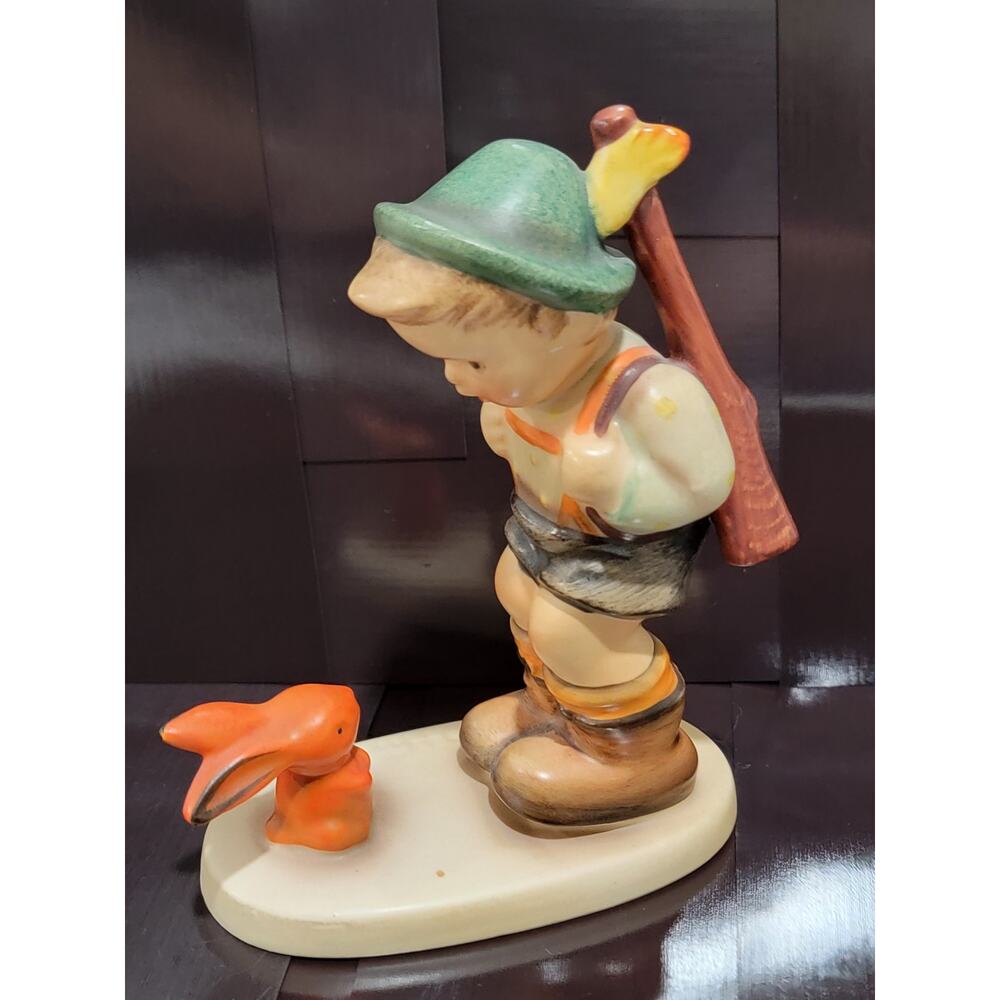 VINTAGE Hummel Goebel Porcelain Figurine Sensitive Hunter Little Boy 5" TALL